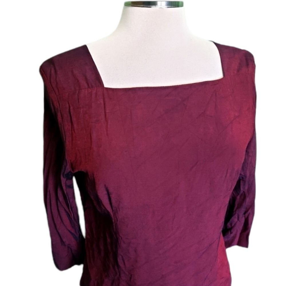 Jacqueline Ferrar Dark Red Blouse